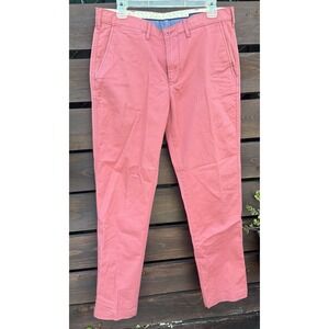 Men's‎ Cremieux Salmon Pink Chino Comfort Stretch Pants Size 34x30